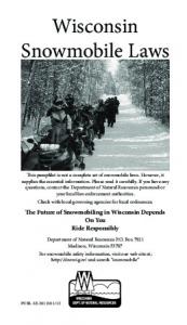 Wisconsin Snowmobile Laws