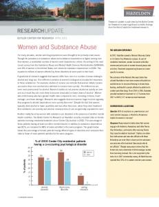 Women and Substance Abuse