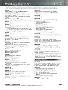 Workbook Answer Key UNIT 5 - acbeu