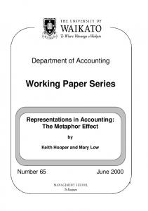Working Paper Series - Core