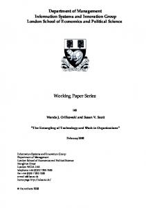 Working Paper Series - Core