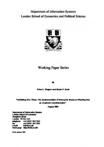 Working Paper Series - Core