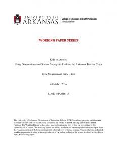 working paper series - SSRN papers