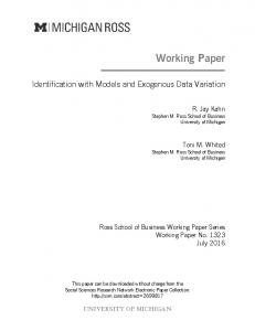 Working Paper - SSRN papers