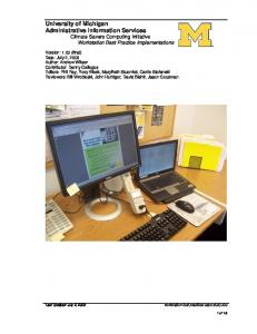 Workstation Best Practice Case Study