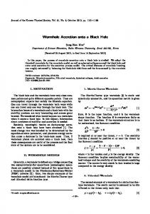 Wormhole Accretion onto a Black Hole - Springer Link