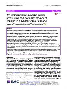 Wounding promotes ovarian cancer progression and ... - TSpace