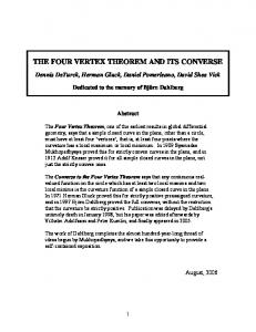 Writhe - Four Vertex Theorem - arXiv