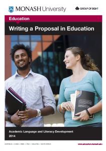 Writing a Proposal in Education (pdf)