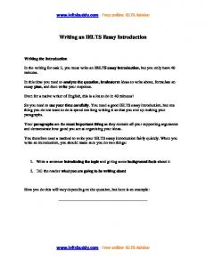 Writing an IELTS Essay Introduction - IELTS Buddy