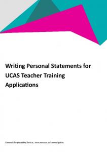 Writing personal statements for teacher training applications