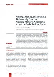 Writing, Reading, and Listening Differentially