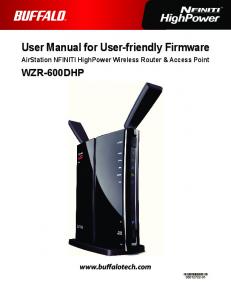 WZR-600DHP User manual - Rackspace