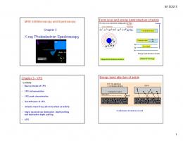 X-ray Photoelectron Spectroscopy - CEMR