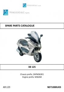 x8 125 nst1000u03 spare parts catalogue x8 125