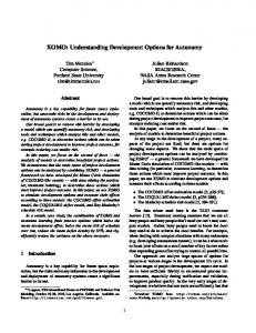 XOMO: Understanding Development Options for ... - Semantic Scholar