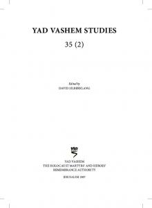 yad vashem studies 35 (2)