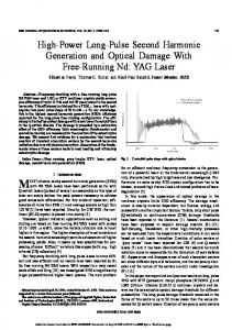 YAG laser - Infoscience - EPFL