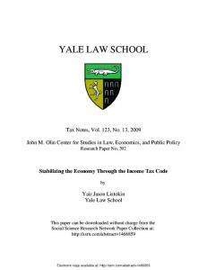 yale law school - (SSRN) Papers