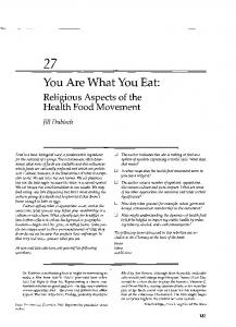 You Are What You Eat - Cynthia Clarke