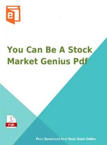 You Can Be A Stock Market Genius Pdf - productmanualguide