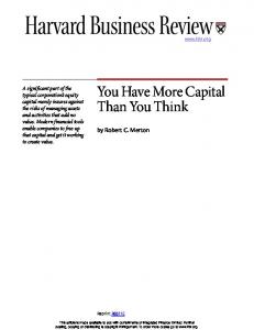 You Have More Capital Than You Think - Q Group