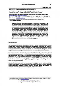 zeolite formation and deposits