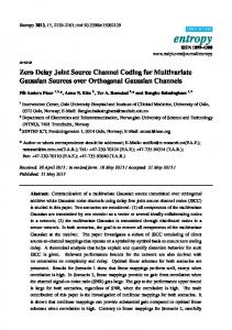 Zero Delay Joint Source Channel Coding for