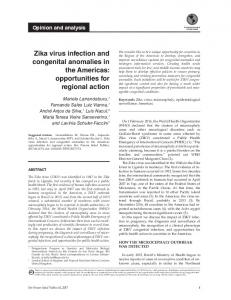 Zika virus infection and congenital anomalies in ... - IRIS PAHO Home