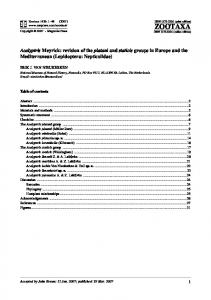 zootaxa - Naturalis repository