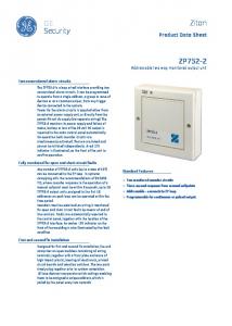 ZP752-2 - DATASHEET - HQ - Comsec