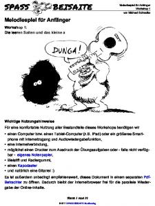 Zum Workshop - SPASS BEISAITE